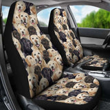 Labrador Retriever Full Face Car Seat Covers 181703 - YourCarButBetter