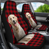 Labrador Retriever Plaid Pattern Car Seat Covers 174510 - YourCarButBetter