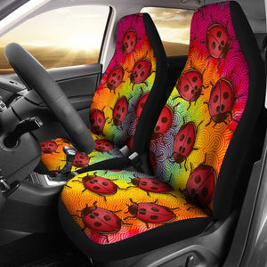 Lady Bug Swirl Car Seat Covers - Tie Dye 174510 - YourCarButBetter