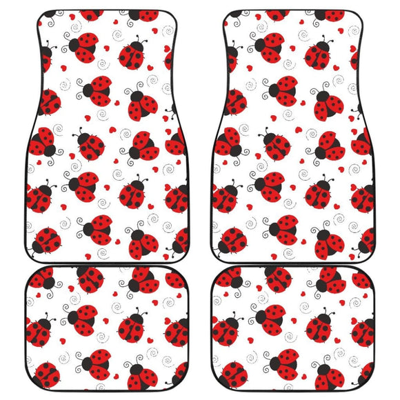 Ladybug Front And Back Car Mats 094209 - YourCarButBetter