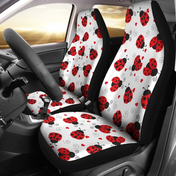 Ladybug Love Car Seat Covers Print Set 094209 - YourCarButBetter