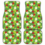 Ladybug Pattern Print Design 01 Front And Back Car Mats 195016 - YourCarButBetter