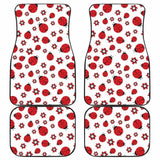 Ladybug Pattern Print Design 04 Front And Back Car Mats 195016 - YourCarButBetter