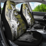 Largemouth Bass Bones And Skin Pattern Fishing Car Seat Covers 182417 - YourCarButBetter