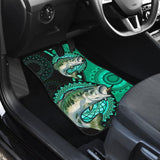 Largemouth Bass Ethnic Pattern Fishing Car Floor Mats 182417 - YourCarButBetter