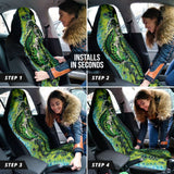 Largemouth Bass Fishing Bone Car Seat Covers 211101 - YourCarButBetter