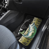 Largemouth Bass Fishing Car Floor Mats 182417 - YourCarButBetter