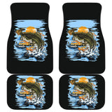 Largemouth Bass Fishing Car Floor Mats 210807 - YourCarButBetter