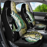 Largemouth Bass Fishing Car Seat Covers 182417 - YourCarButBetter