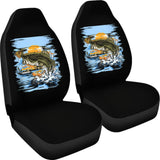 Largemouth Bass Fishing Car Seat Covers 210807 - YourCarButBetter