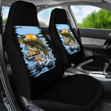 Largemouth Bass Fishing Car Seat Covers 210807 - YourCarButBetter