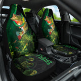 Largemouth Bass Fishing Hook Car Seat Covers 211101 - YourCarButBetter