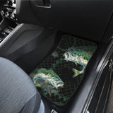 Largemouth Bass In The Net Fishing Car Floor Mats 182417 - YourCarButBetter