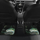 Largemouth Bass In The Net Fishing Car Floor Mats 182417 - YourCarButBetter