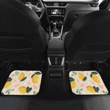 Lemon Flower Leave Pattern Front And Back Car Mats 103131 - YourCarButBetter