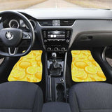 Lemon Pattern Front And Back Car Mats 103131 - YourCarButBetter