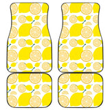 Lemon Pattern Print Car Floor Mats 211008 - YourCarButBetter