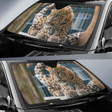 Leopard Big Cat 4K Car Sun Shade 172609 - YourCarButBetter