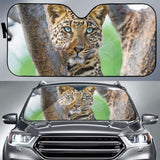 Leopard Big Cat Panthera Hd Car Sun Shade 172609 - YourCarButBetter