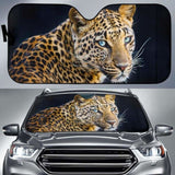 Leopard Car Car Auto Sun Shade 172609 - YourCarButBetter