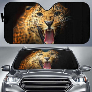 Leopard Car Car Auto Sun Shade 172609 - YourCarButBetter