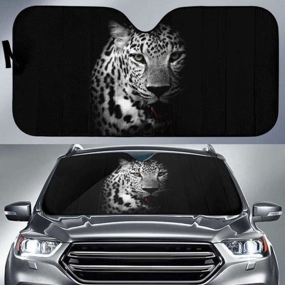 Leopard Car Car Auto Sun Shade 172609 - YourCarButBetter