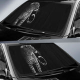 Leopard Dark 4K Car Sun Shade 172609 - YourCarButBetter