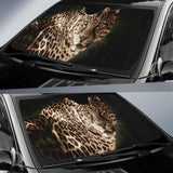 Leopard Dark Hd 4K Car Sun Shade 172609 - YourCarButBetter