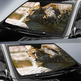 Leopard Fuengirola Zoo Spain Hd Car Sun Shade 172609 - YourCarButBetter