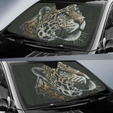 Leopard Paint Dark Hd Car Sun Shade 172609 - YourCarButBetter