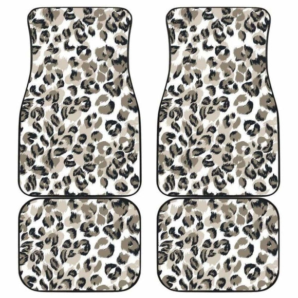 Leopard Skin Print Pattern Front And Back Car Mats 092813 - YourCarButBetter