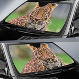 Leopard Young Hd 4K Car Sun Shade 172609 - YourCarButBetter