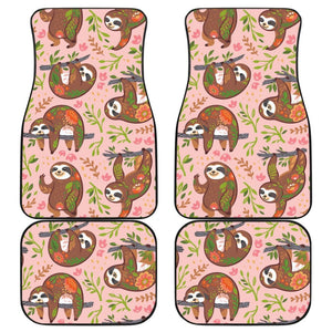 Let That Shit Go Sloth Funny Car Floor Mats 211001 - YourCarButBetter