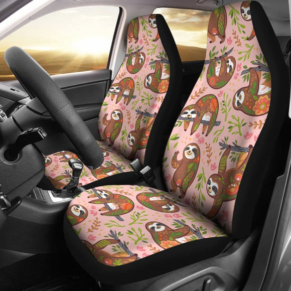 Let That Shit Go Sloth Funny Car Seat Covers 211001 - YourCarButBetter