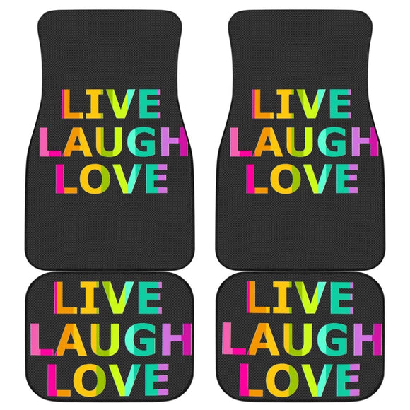 LGBT Pride Live Laugh Love Amazing Gift Ideas Car Floor Mats 212601 - YourCarButBetter
