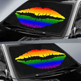 LGBT Pride Lovers Lips Auto Sun Car Shades 104020 - YourCarButBetter