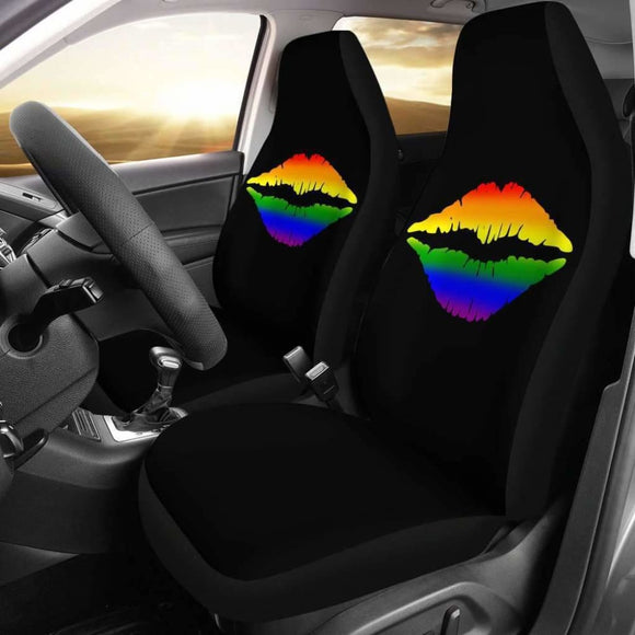 Lgbt Pride Lovers Lips Car Seat Covers Amazing Gift Ideas 101819 - YourCarButBetter