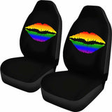 Lgbt Pride Lovers Lips Car Seat Covers Amazing Gift Ideas 101819 - YourCarButBetter