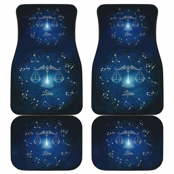 Libra Zodiac Sign Car Floor Mats Amazing Gift 211902 - YourCarButBetter