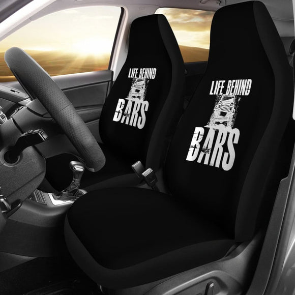 Life Behind Bars Jeep Car Seat Covers 210507 - YourCarButBetter