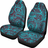Light Green Teal Elegant Decor Car Seat Covers 105905 - YourCarButBetter