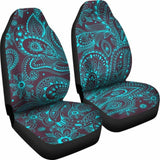 Light Green Teal Elegant Decor Car Seat Covers 105905 - YourCarButBetter
