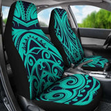 Light Green Tribal Polynesian Car Seat Covers 110424 - YourCarButBetter