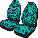 Light Green Tribal Polynesian Car Seat Covers 110424 - YourCarButBetter