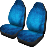 Light Navy Blue Grunge Car Seat Covers 211205 - YourCarButBetter