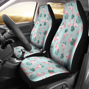 Light Pink Flamingo Car Seat Covers 201010 - YourCarButBetter