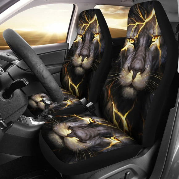 Lightning Bolt Lion Car Seat Covers 211303 - YourCarButBetter