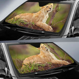 Lion Cub Lioness Female Hd Car Sun Shade 172609 - YourCarButBetter