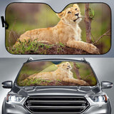 Lion Cub Lioness Female Hd Car Sun Shade 172609 - YourCarButBetter