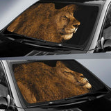 Lion Splash Artwork 4K Car Sun Shade 172609 - YourCarButBetter